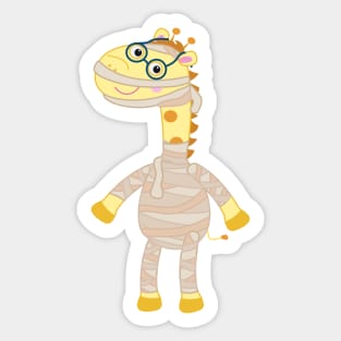 George Giraffe - Mummy Halloween costume Sticker